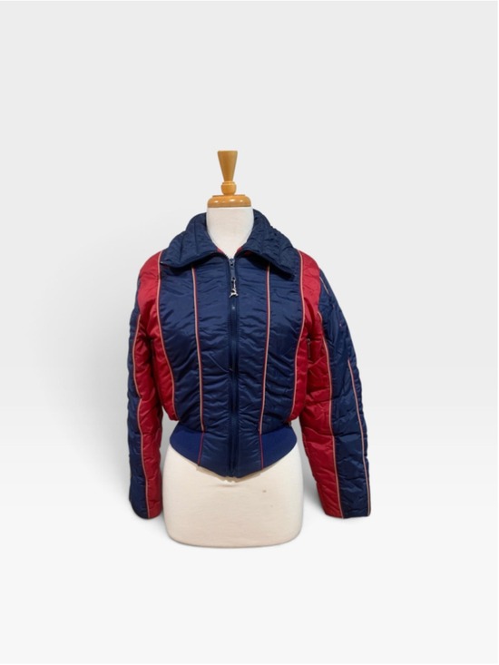 White Stag Jackets & Blazers - Vntg 70’s Women's White Stag Puffy Bomber Jacket Size S Blue Red